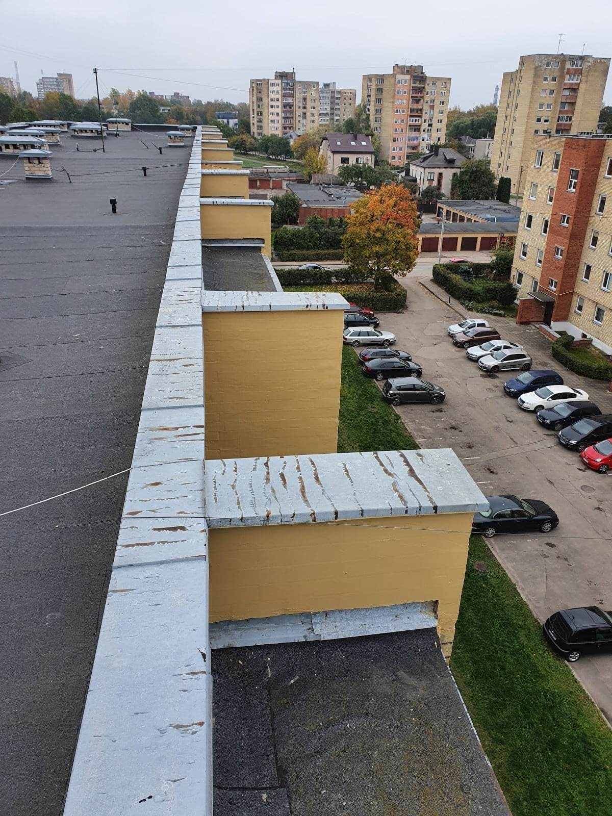 Remonto darbai aukštyje naudojant virves